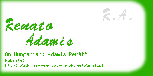 renato adamis business card